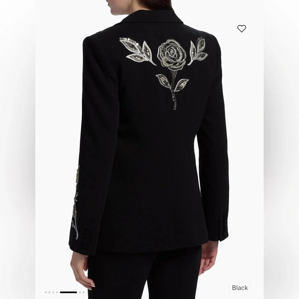 Cinq a Sept Karlie Beaded Paisley Blazer - Picture 4 of 8